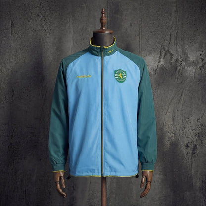 Chaqueta azul/verde leão 2026/27 cremallera completa - cortavientos