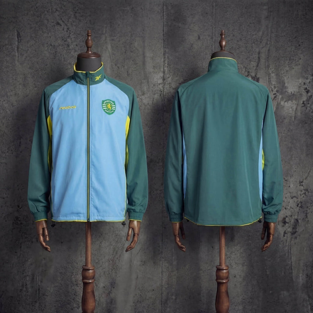 Chaqueta azul/verde león 2026/27 cierre completo - cortavientos