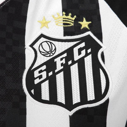 Camiseta Santos Away 2025/26 blanca/negro - FEMENINA
