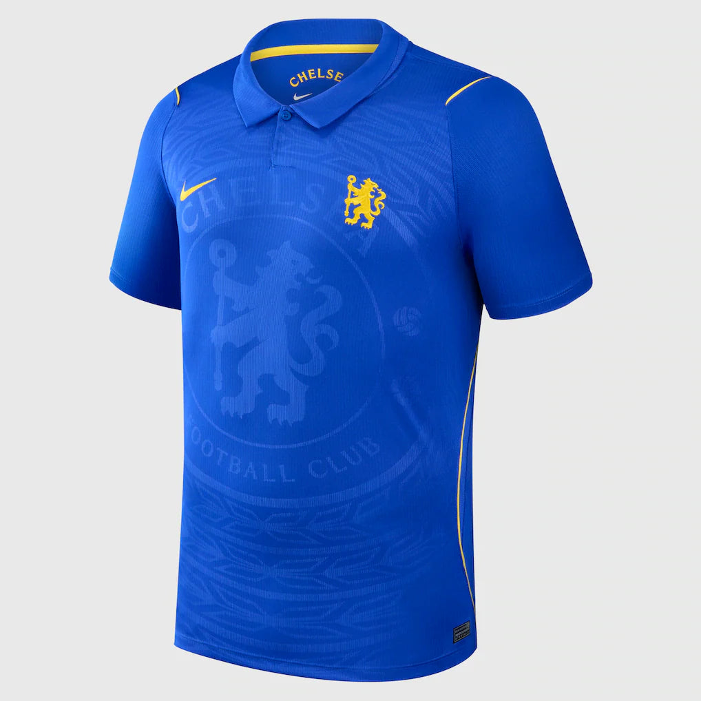 Conjunto Infantil Chelsea principal 2026/27 azul