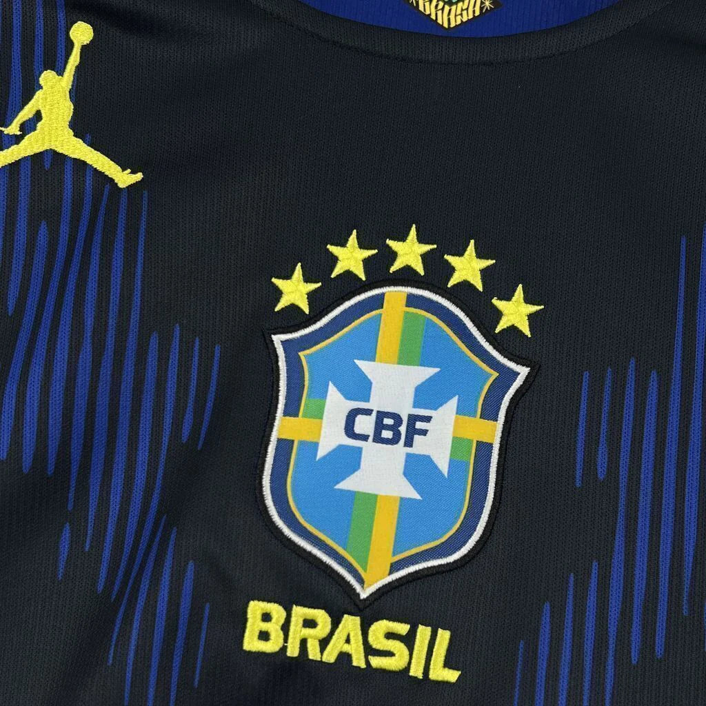 Camiseta Selección de Brasil MANGA LARGA alternativa azul - Copa del Mundo 2026