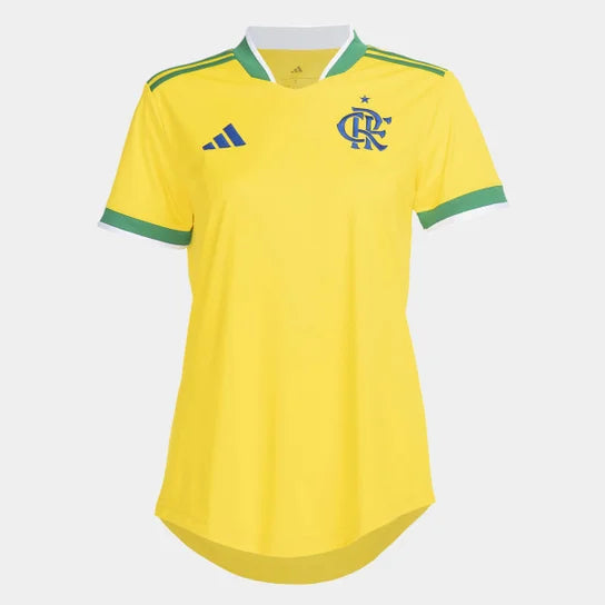 Camiseta FEMENINA Flamengo Brasil Copa del Mundo 2026- Amarilla