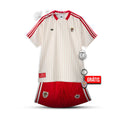 Conjunto infantil S L B x Originals blanca 2025/26