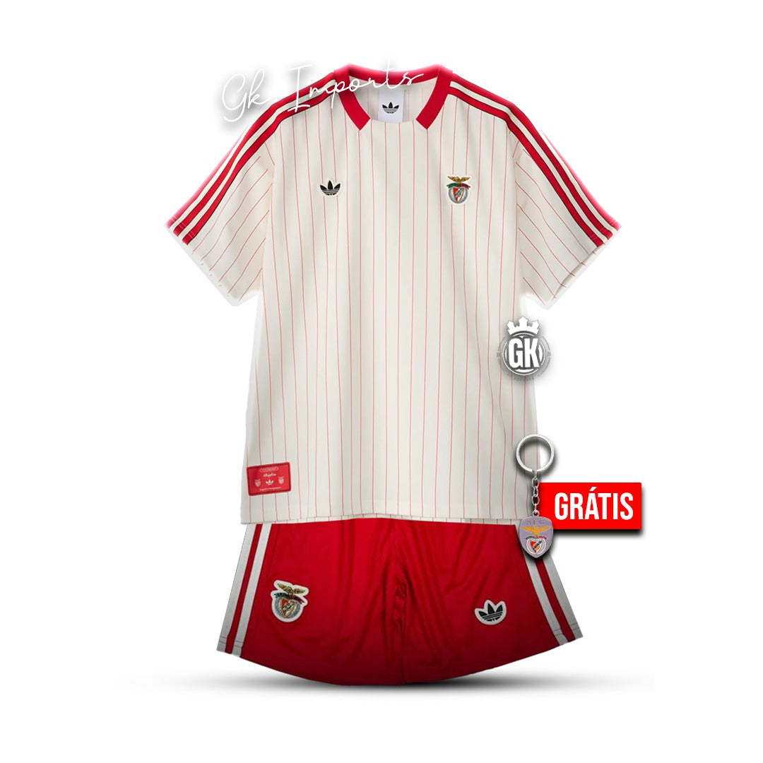 Conjunto infantil S L B x Originals blanca 2025/26