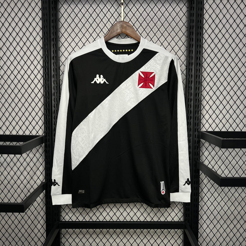 Camiseta Vasco da Gama negra Home 2024/25 - MANGA LARGA