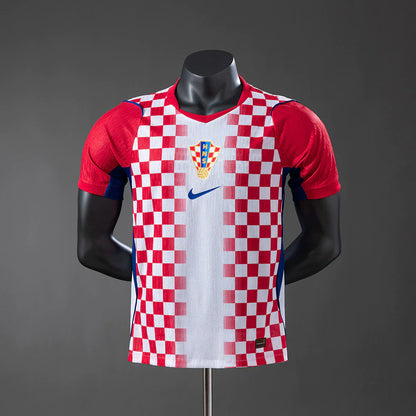Camiseta Croacia principal copa del mundo 2026 blanca/roja - PLAYER