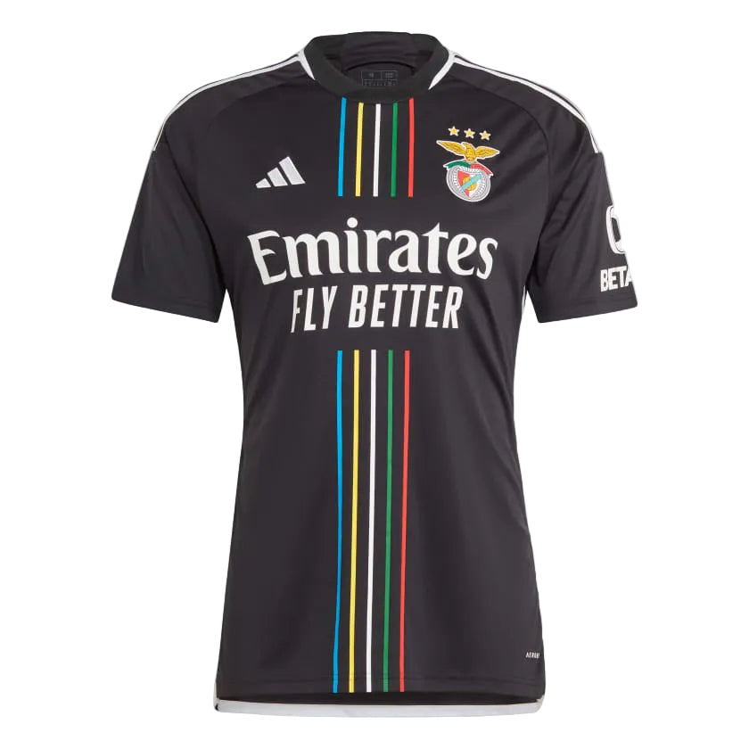 Camiseta S L B retro alternativa negra 2023/24