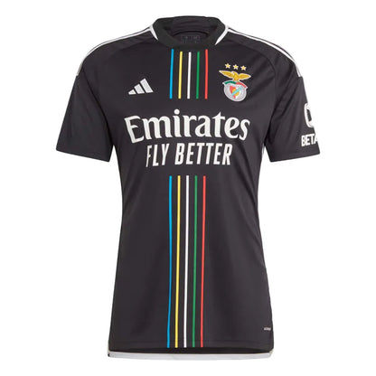 Camiseta S L B retro alternativa negra 2023/24