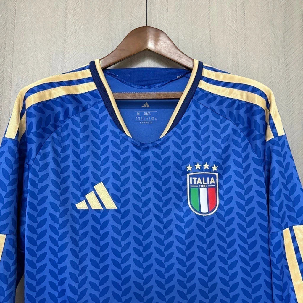 Camiseta Selección de Italia MANGA LARGA principal azul - Copa del Mundo 2026