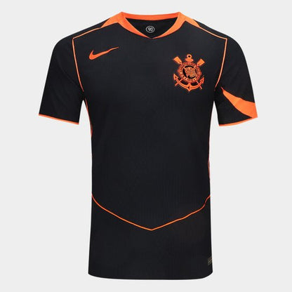 Camiseta Corinthians negra y naranja total 90 2025/26