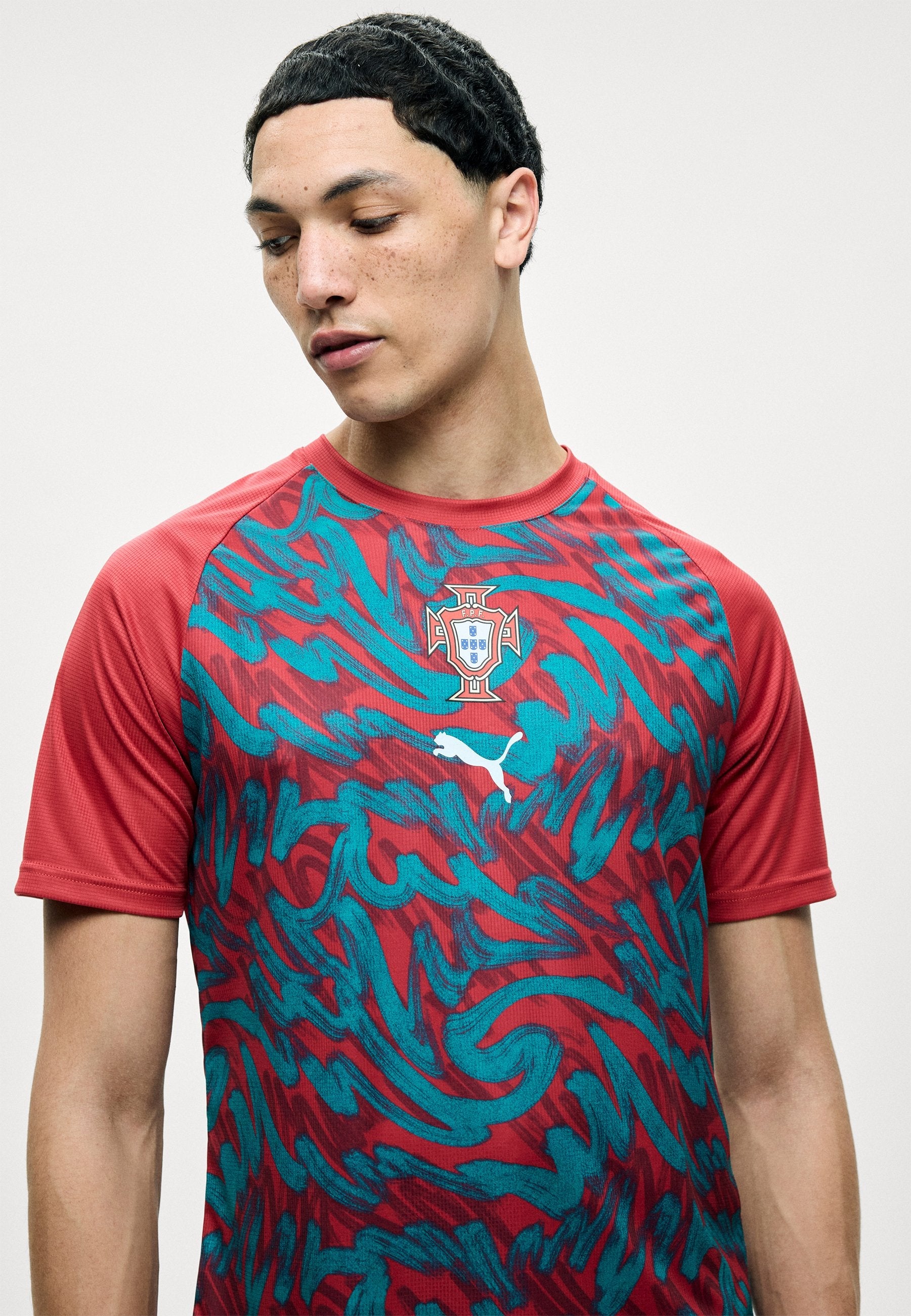 Camiseta Portugal pre-partido l 2026/27 - roja y verde