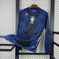 Camiseta Selección de Brasil MANGA LARGA alternativa azul - Copa del Mundo 2026