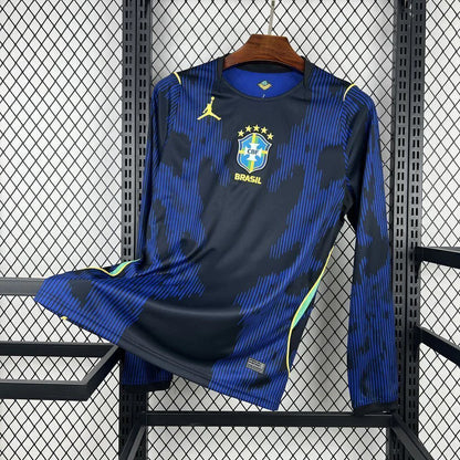 Camiseta Selección de Brasil MANGA LARGA alternativa azul - Copa del Mundo 2026