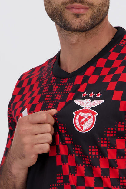 Camiseta pré jogo rojo/negro 2025/26