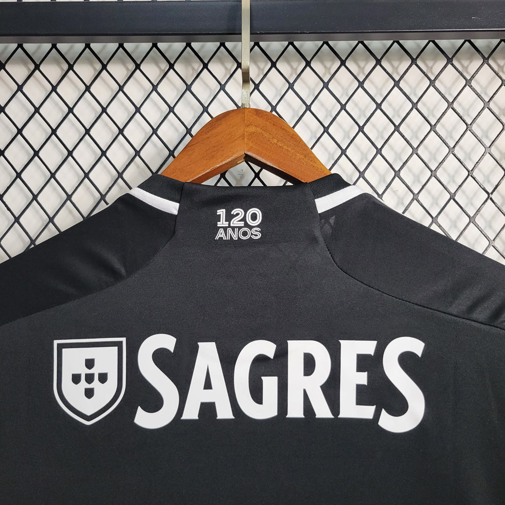 Camiseta S L B retro alternativa negra 2023/24