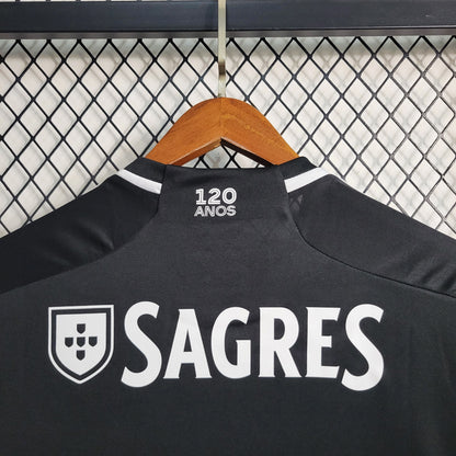 Camiseta S L B retro alternativa negra 2023/24