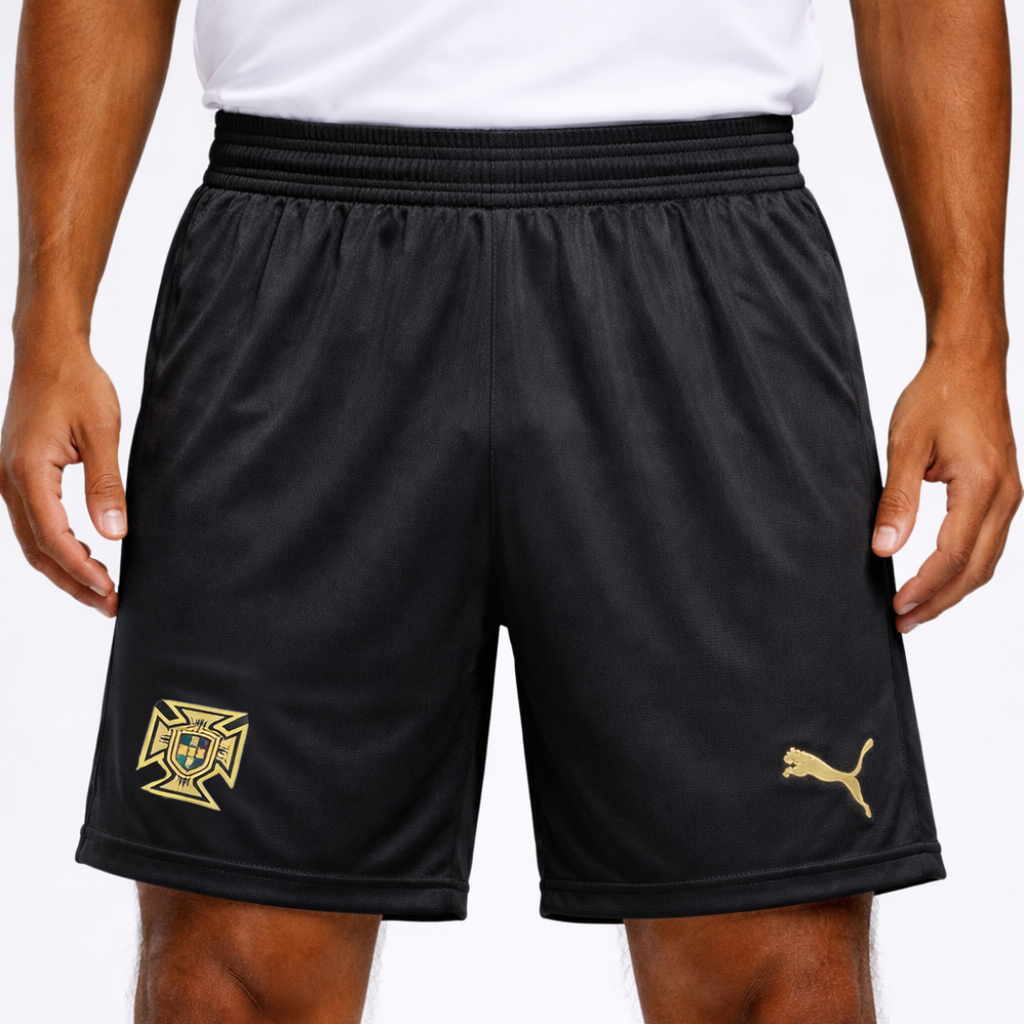 Pantalón corto adulto Selección de Portugal negro alternativo COPA DEL MUNDO 2026/27