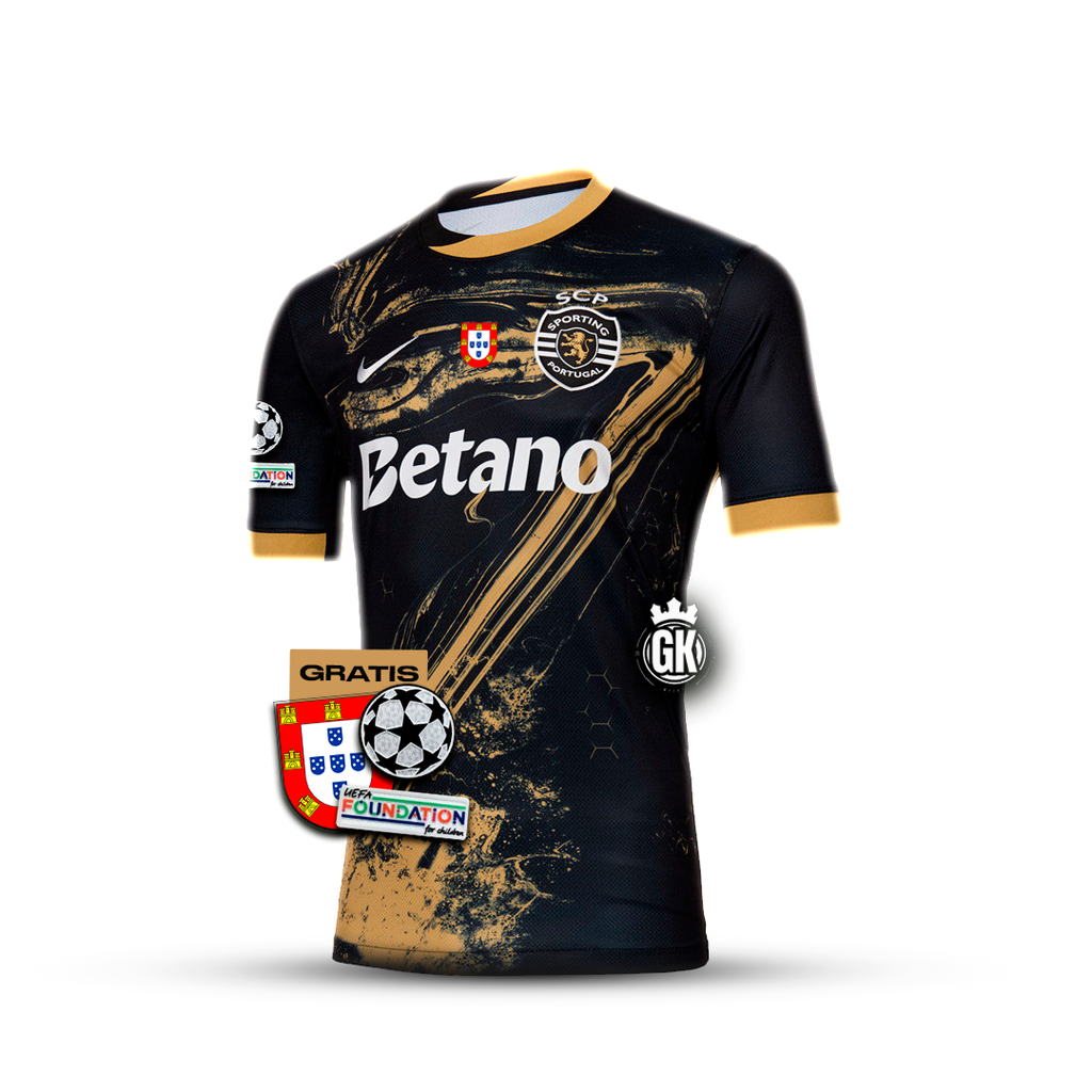 Camiseta especial negra y dorada “7” Ronaldo tercera equipación 2024/25