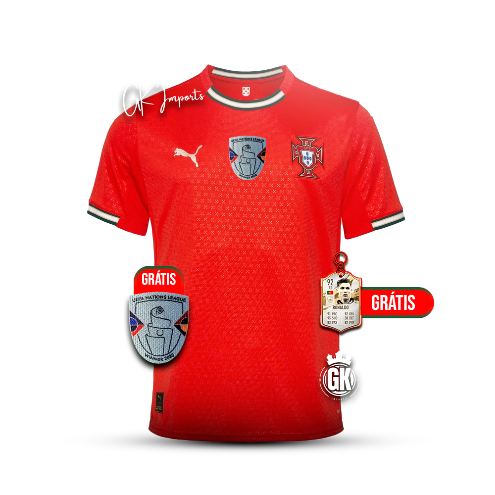 Camiseta Selección de Portugal roja principal 2025