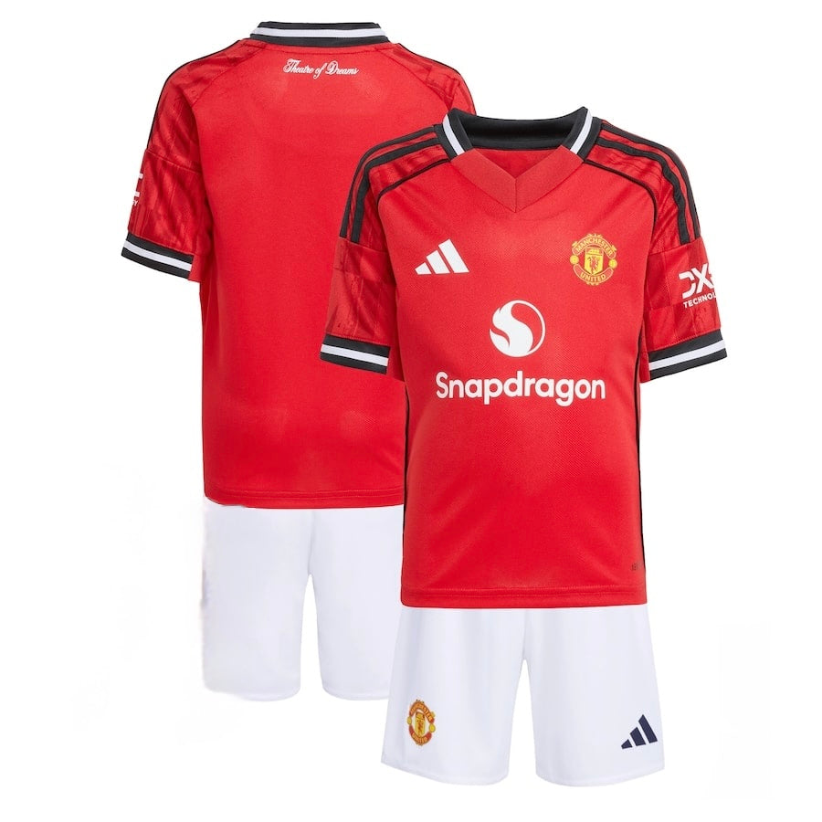 Conjunto Infantil Manchester United local 2025/26