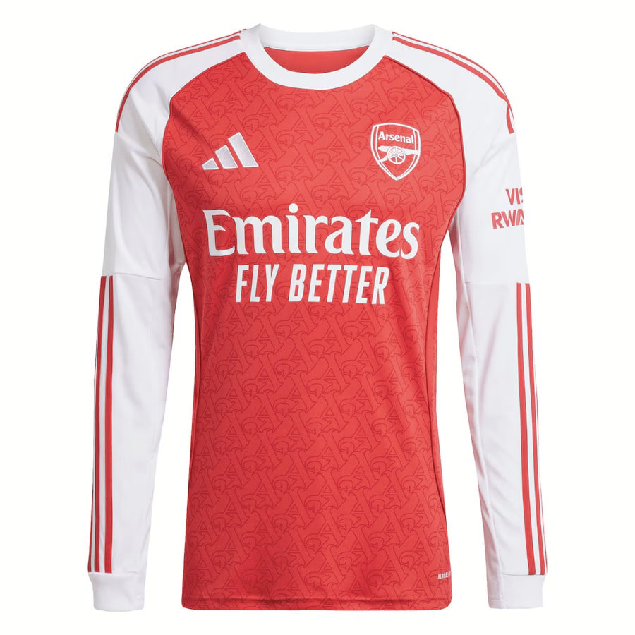 Camiseta MANGA LARGA principal roja 2025/26