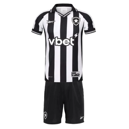 Conjunto Infantil Botafogo principal blanca/negra 2026