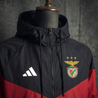 Chaqueta rojo y negro 2026/27 cortavientos cremallera completa