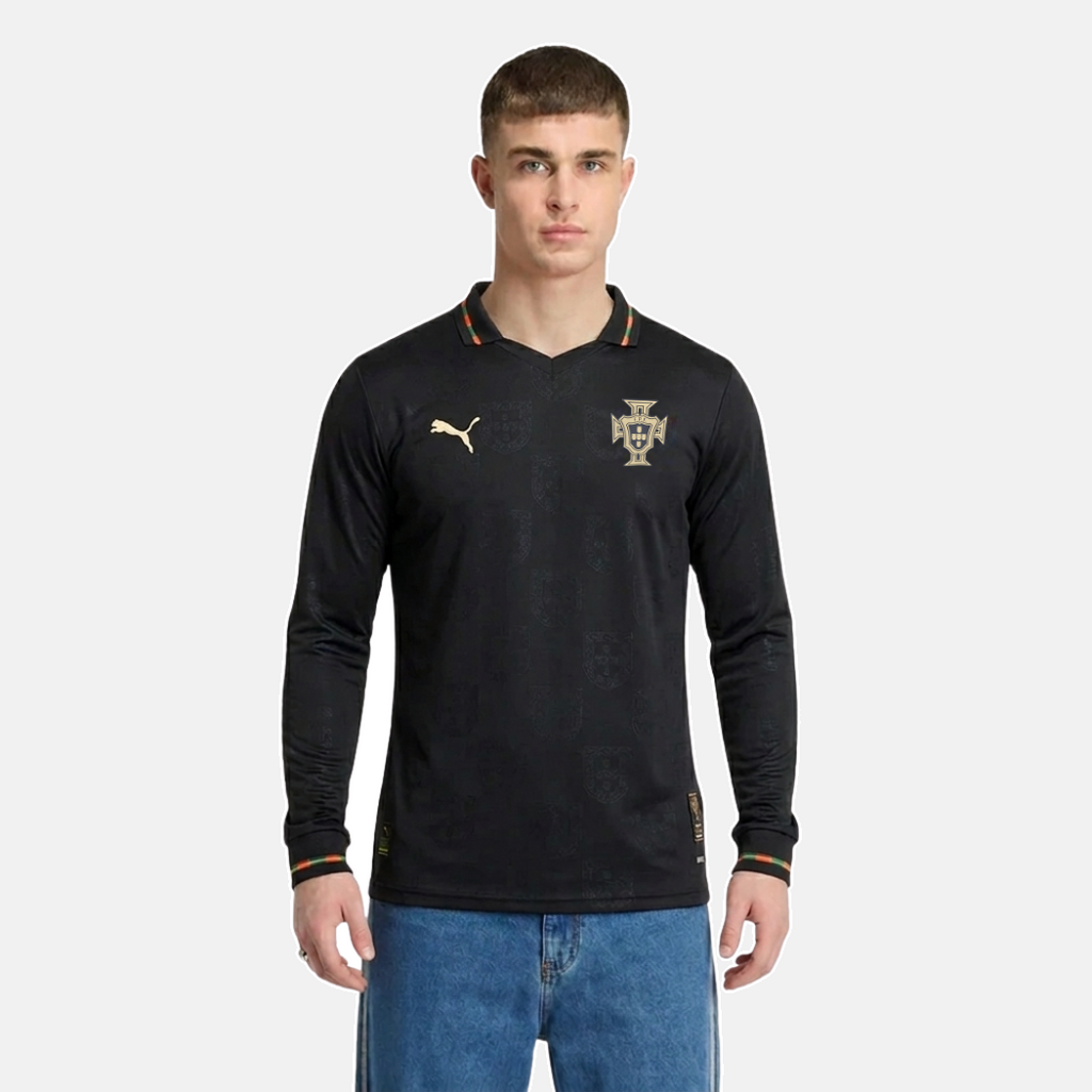 Camiseta Selección de Portugal MANGA LARGA edición especial pantera negra EUSÉBIO 2026/27 PLAYER - AUTHENTIC
