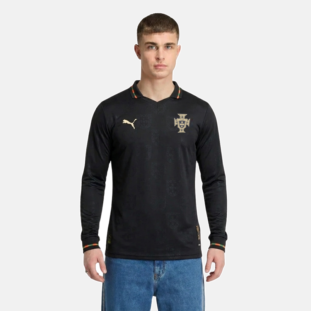 Camiseta Selección Portugal MANGA LARGA Edición Especial pantera negra EUSÉBIO 2026/27 PLAYER - AUTHENTIC