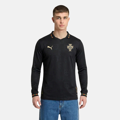 Camiseta Selección Portugal MANGA LARGA Edición Especial pantera negra EUSÉBIO 2026/27 PLAYER - AUTHENTIC