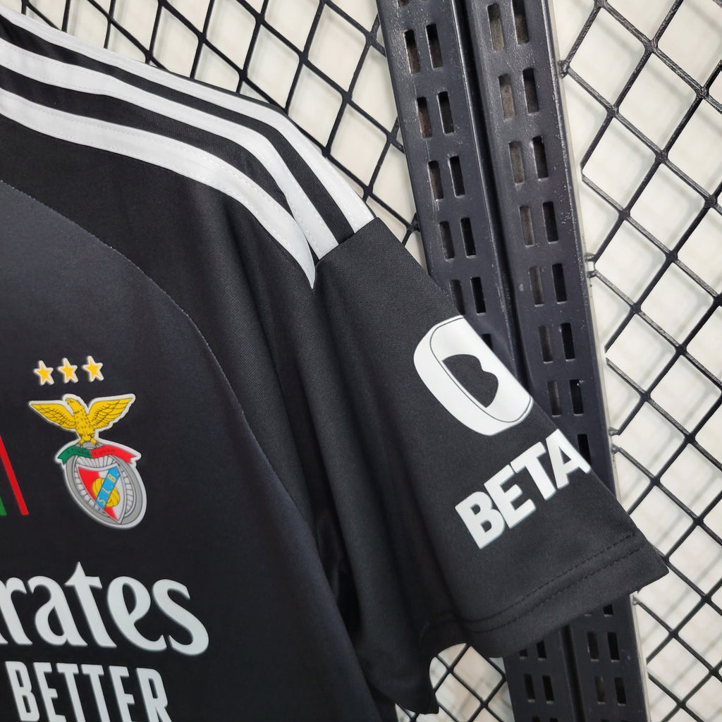 Camiseta S L B retro alternativa negra 2023/24