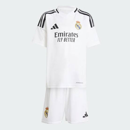 Conjunto Infantil Real Madrid home blanco 2024/25
