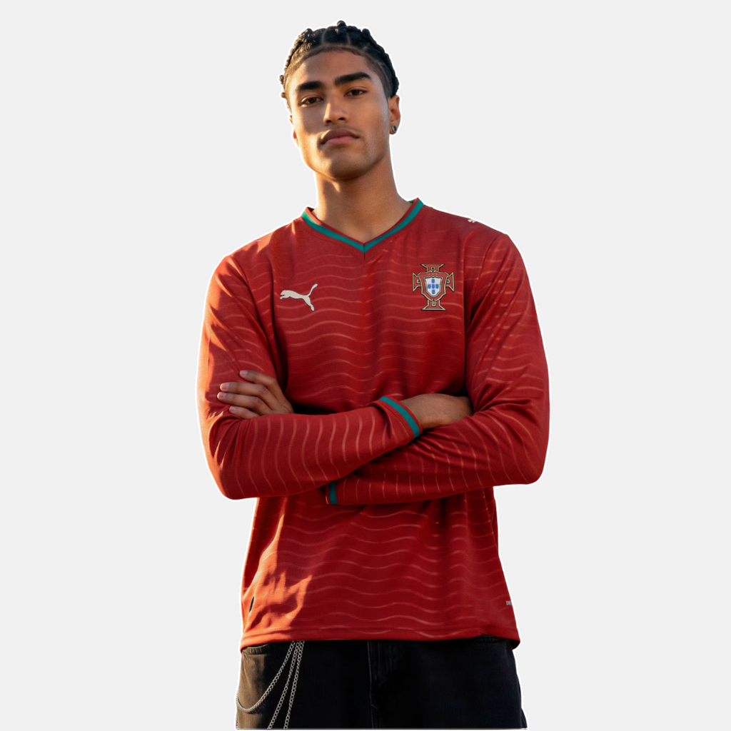 Camiseta Selección de Portugal MANGA LARGA principal copa del mundo 2026 roja