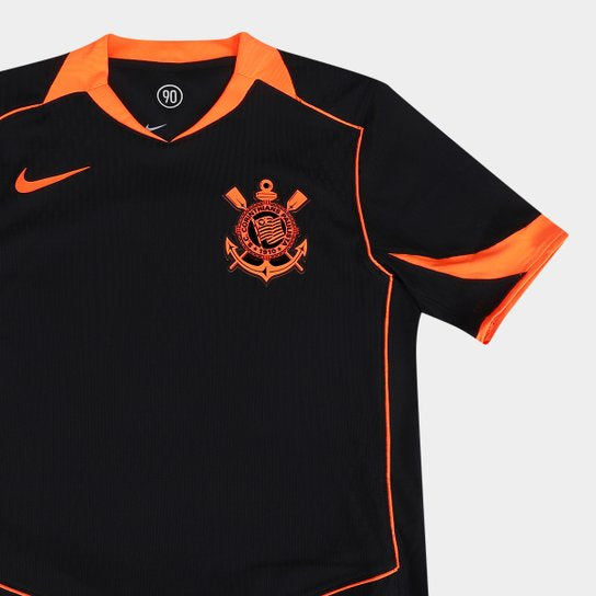 Camiseta Corinthians negra y naranja total 90 2025/26