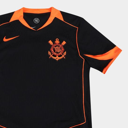 Camiseta Corinthians negra y naranja total 90 2025/26