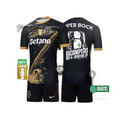 Conjunto infantil BICAMPEÓN especial negra y dorada "7" Ronaldo 2024/25