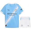 Conjunto Infantil Manchester City local 2025/26 azul