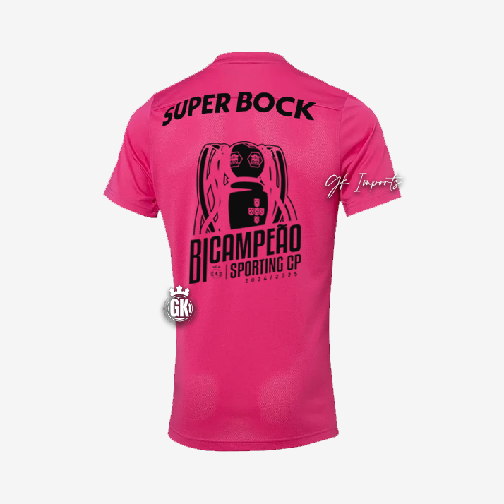 Camiseta BICAMPEÓN pink october 2024/25