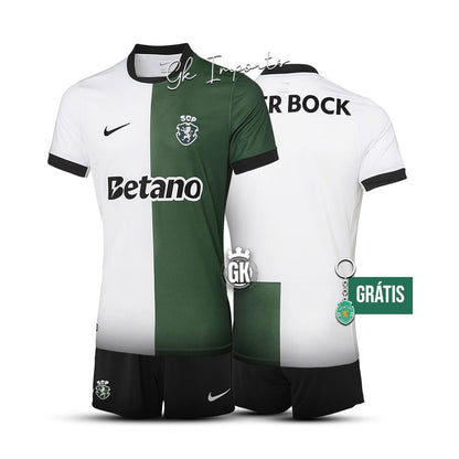 Conjunto infantil STROMP quarto equipación blanco/verde 2025/26