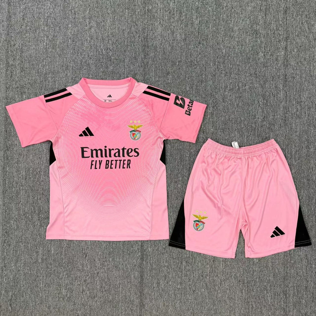 Conjunto infantil portero rosa 2025/26