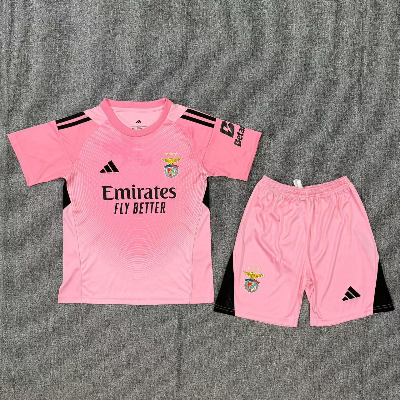 Conjunto infantil portero rosa 2025/26