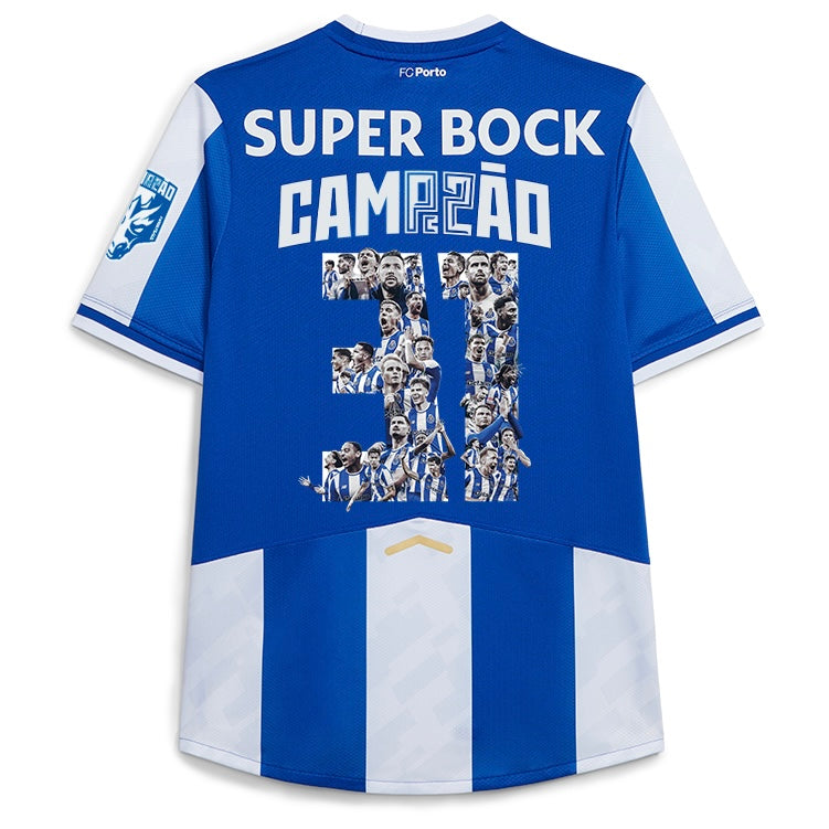 Camiseta CAMPEONES 31 primeiro equipación azul y blanco 2025/26 - LANZAMIENTO PRINCIPAL