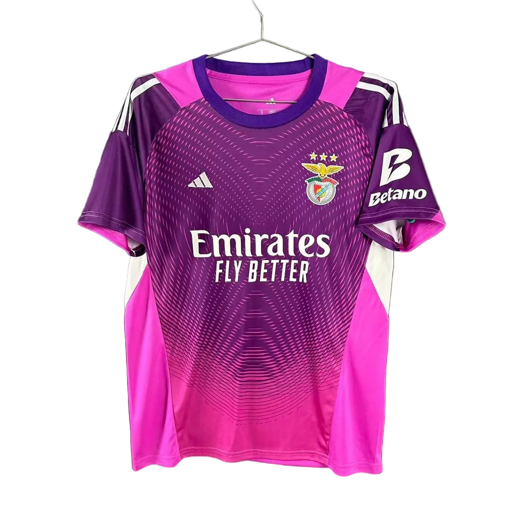 Camiseta portero morada y rosa 2025/26