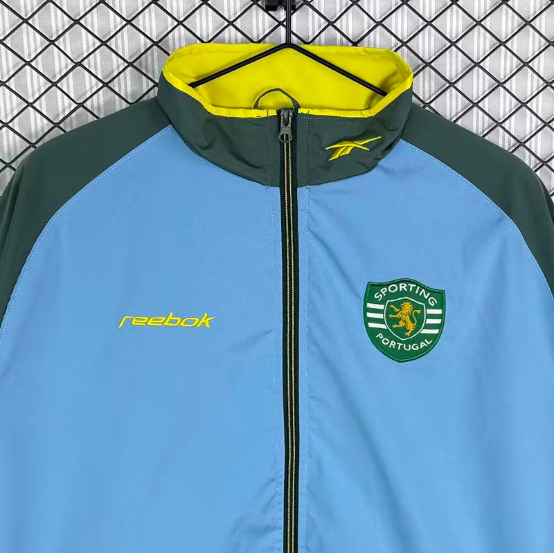 Chaqueta azul/verde león 2026/27 cierre completo - cortavientos