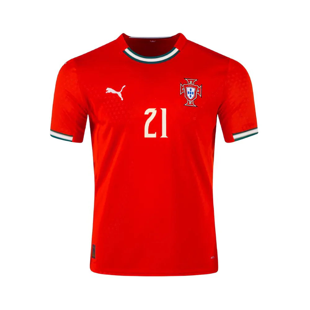 Camiseta DIOGO J 21 Selección de Portugal roja principal 2025