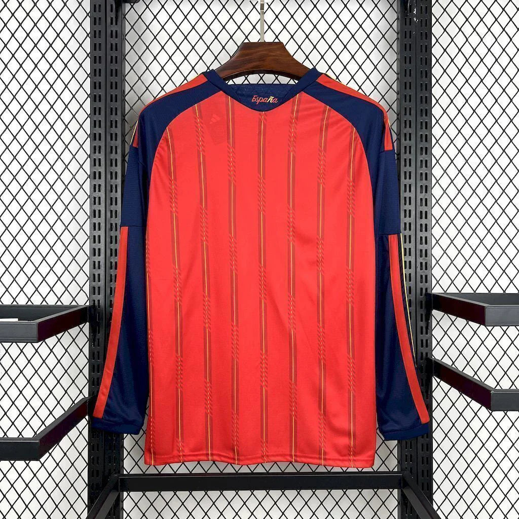 Camiseta Selección de España MANGA LARGA principal roja - Copa del Mundo 2026