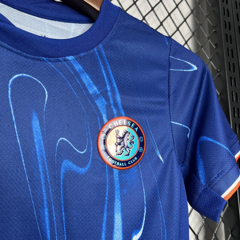 Conjunto infantil Chelsea local azul 2024/25