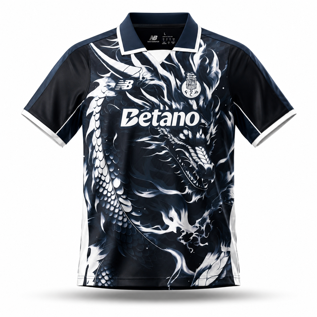 Camiseta dragón azul y negra concept 2026/27 - LANZAMIENTO EXCLUSIVO