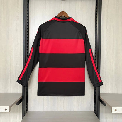 Camiseta Manga larga Flamengo Principal 2026/27 - roja/negra