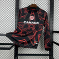 Camiseta Canadá portero manga larga Copa del Mundo 2026 - negra y roja